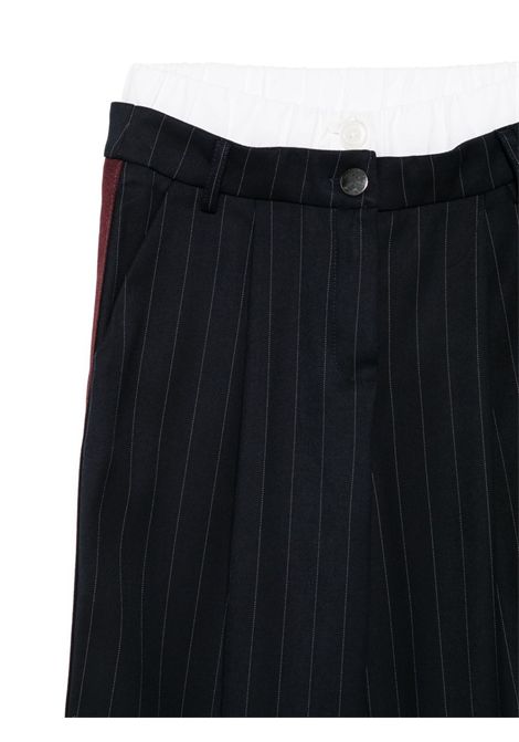 Pantalone rigato Lù-Lù BY MISS GRANT | LL4066BLU